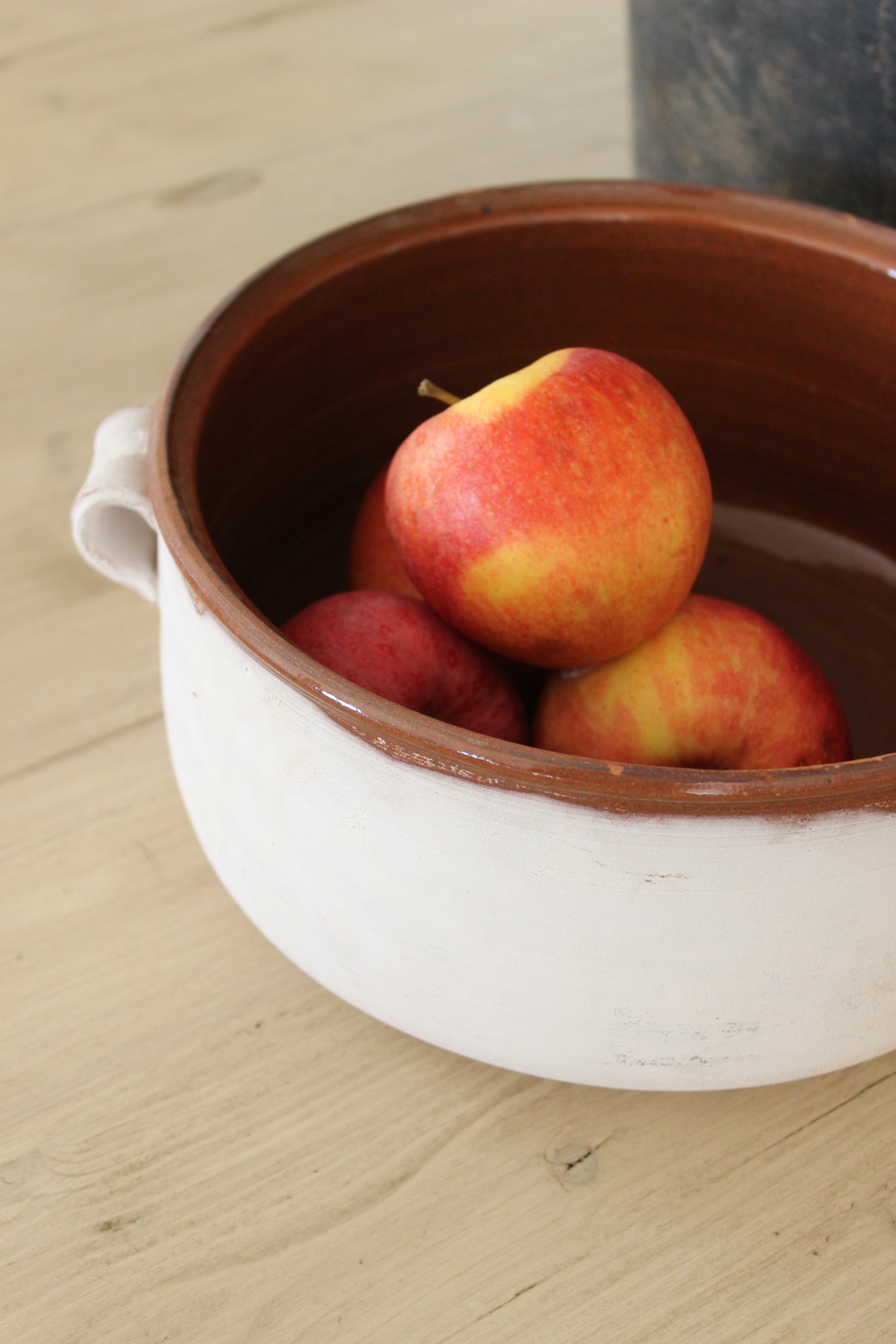 Aged Ceramic Low Bowl
