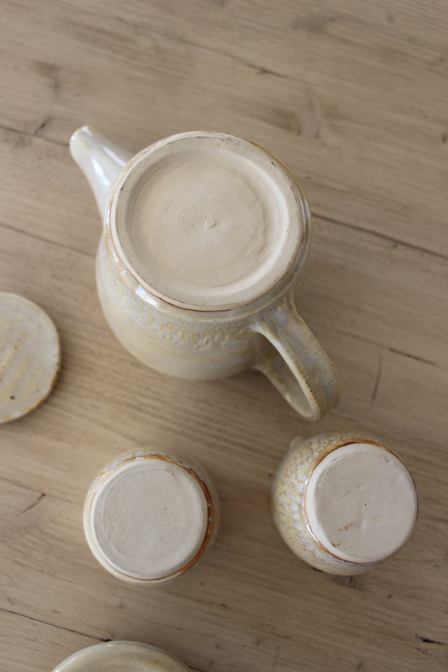 Vintage Handmade Ceramic Tea Set