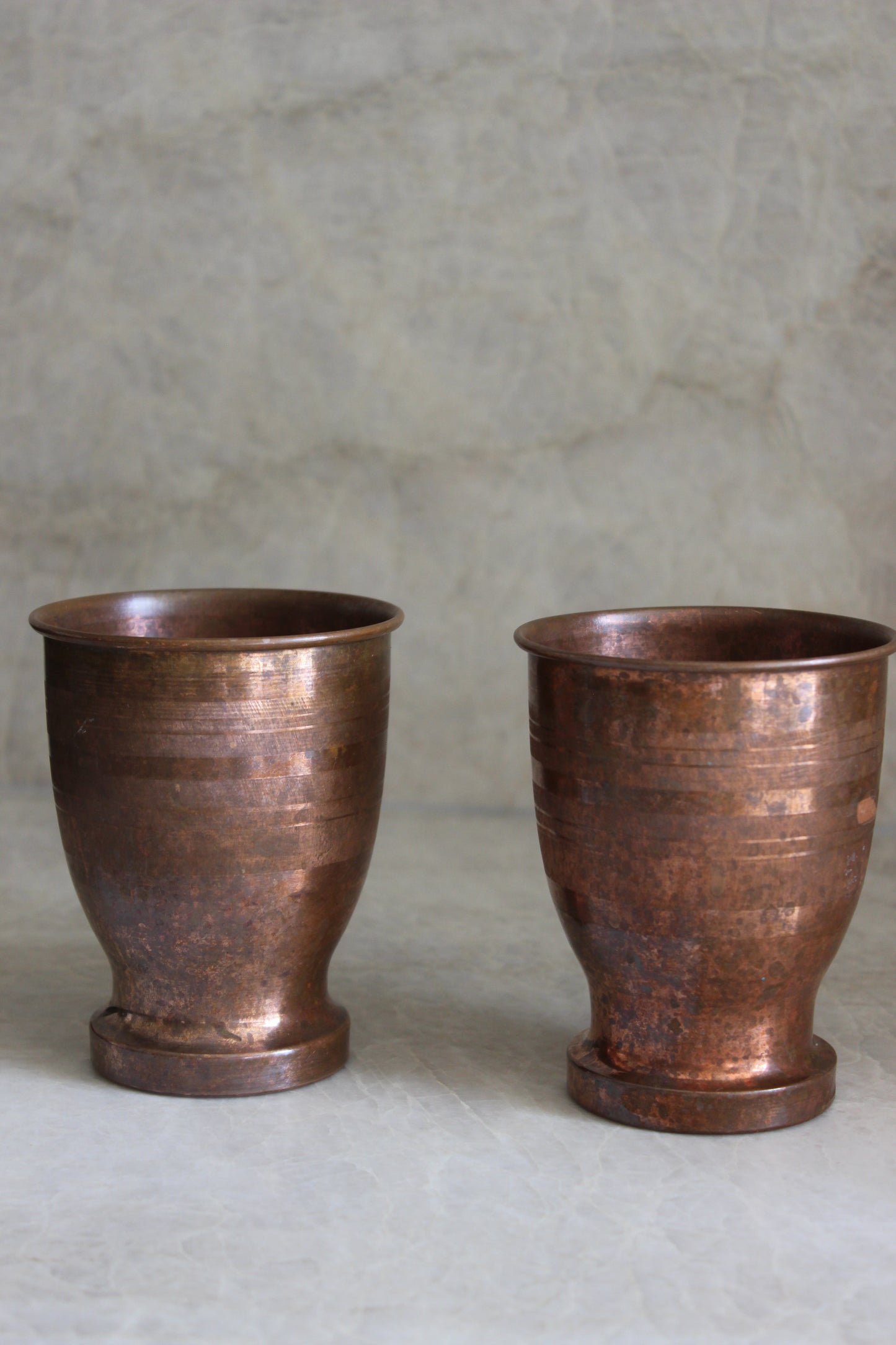 Aged Brass Vessels