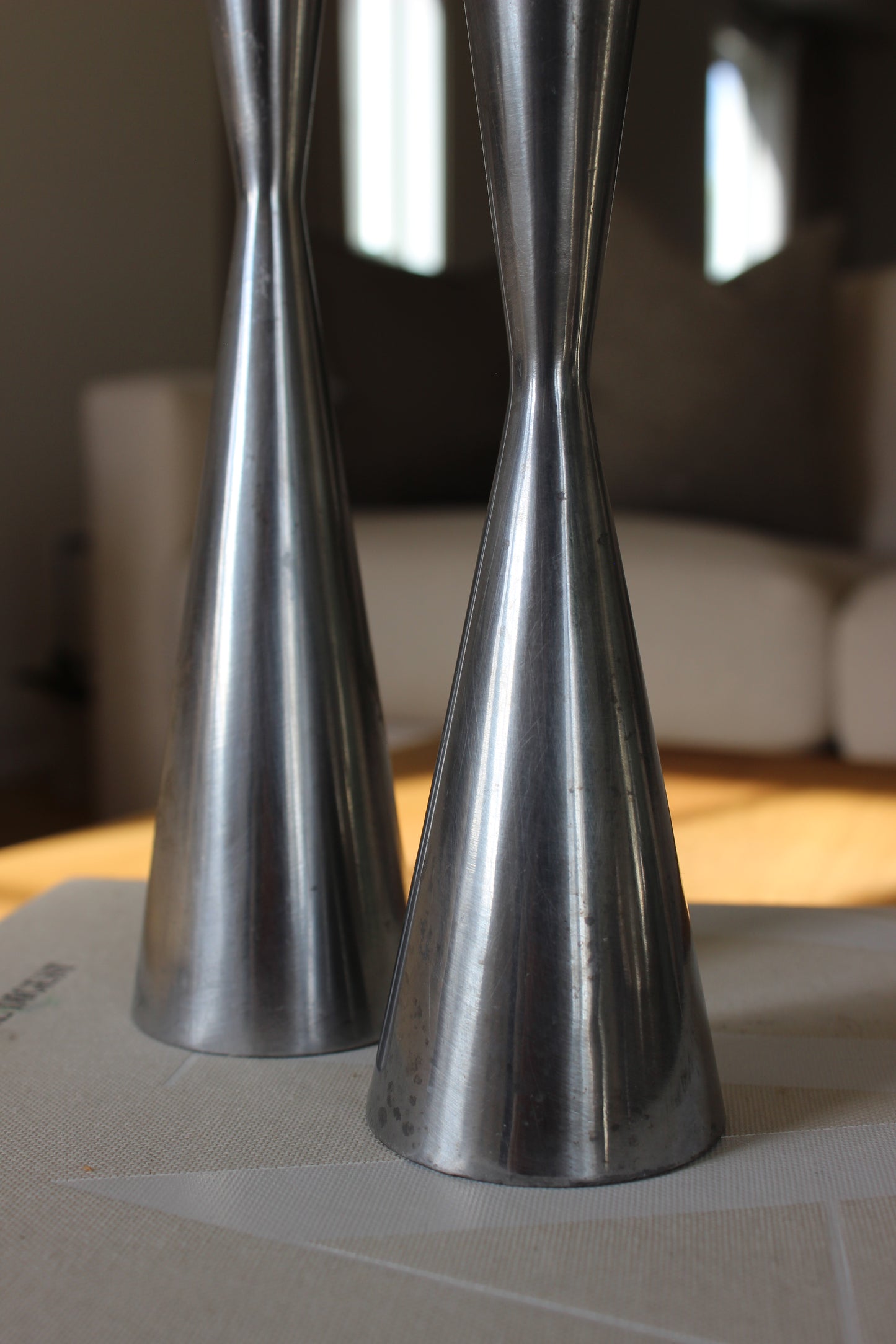 Vintage Brutalist Candleholders