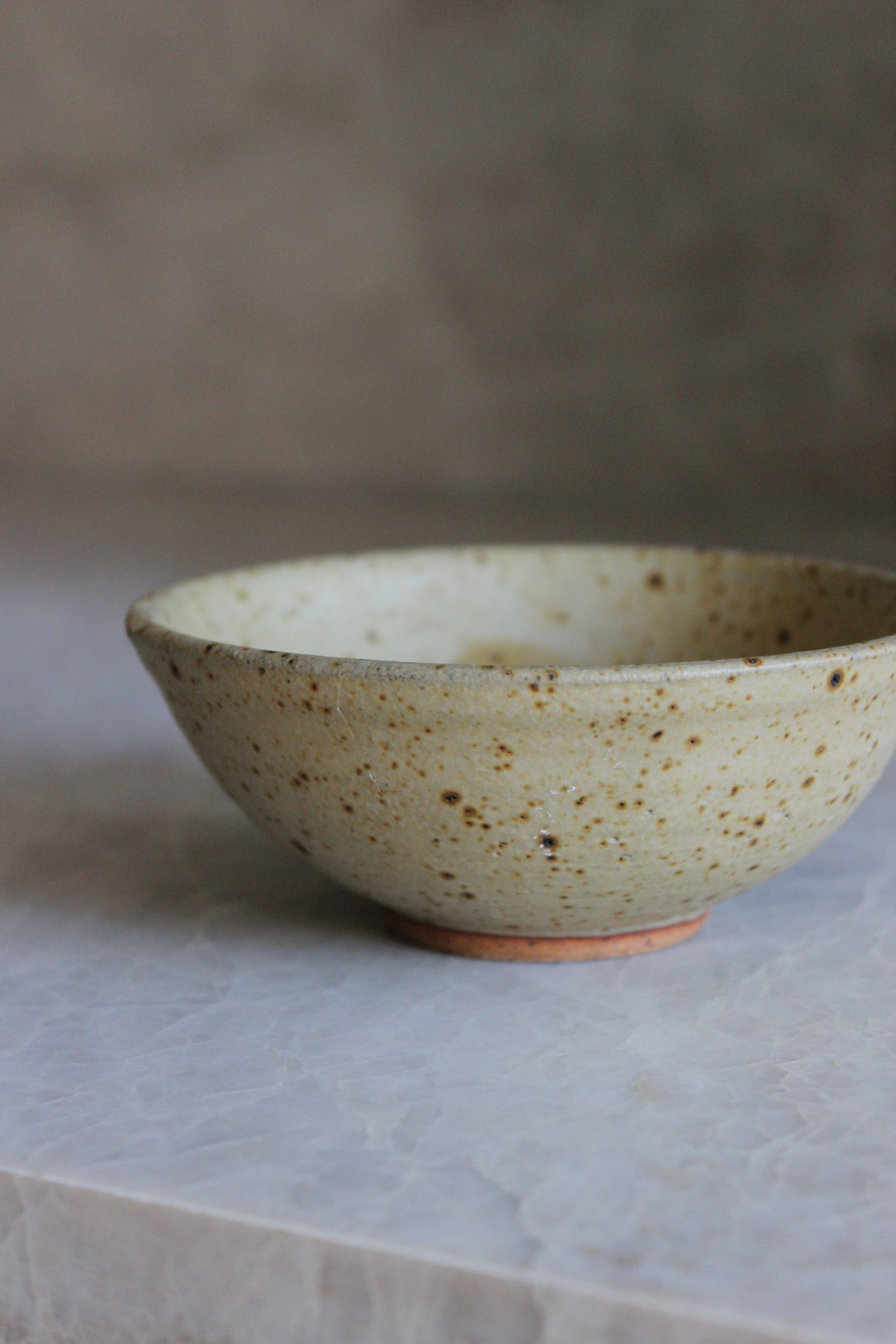 Small Speckled Pottery Bowl